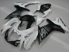 工場スタイル - 白い 黒 フェアリングとボディワーク 2011-2021 GSX-R750 #LF4761