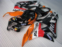 Repsol - オレンジ 黒 フェアリングとボディワーク 2007-2008 CBR600RR #LF7402