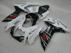 工場スタイル - 白い 黒 フェアリングとボディワーク 2011-2021 GSX-R600 #LF6177