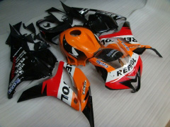 Rossi - オレンジ 黒 フェアリングとボディワーク 2009-2012 CBR600RR #LF7366