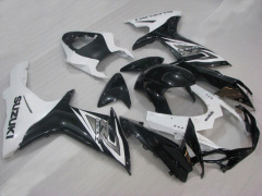 工場スタイル - 白い 黒 フェアリングとボディワーク 2011-2021 GSX-R600 #LF4743