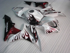 Flame - Vermelho Branco Fairings and Bodywork For 2007-2008 CBR600RR #LF7463