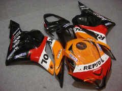 Repsol - オレンジ 黒 フェアリングとボディワーク 2009-2012 CBR600RR #LF7370