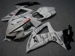 Corona - 白い 黒 フェアリングとボディワーク 2008-2010 GSX-R750 #LF6453
