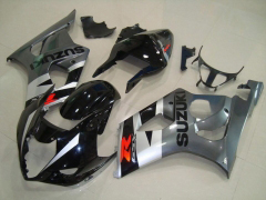 工場スタイル - 黒 銀 フェアリングとボディワーク 2003-2004 GSX-R1000 #LF5971