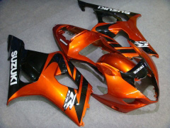 工場スタイル - オレンジ 黒 フェアリングとボディワーク 2003-2004 GSX-R1000 #LF6010