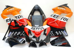 Repsol - オレンジ 黒 フェアリングとボディワーク 2002-2013 VFR800 #LF5106