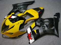 工場スタイル - 黄 黒 フェアリングとボディワーク 2003-2004 GSX-R1000 #LF5959