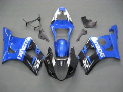 工場スタイル - 青い 黒 フェアリングとボディワーク 2003-2004 GSX-R1000 #LF5962