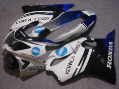 Konica Minolta - 青い 白い フェアリングとボディワーク 1999-2000 CBR600F4 #LF7707