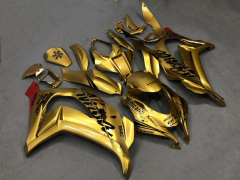 Others - Schwarz Gold Verkleidungen und Karosserien für 2016-2020 Ninja ZX-10R #LF7847
