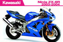 pour Ninja ZX-6R 2003-2004 Carénages